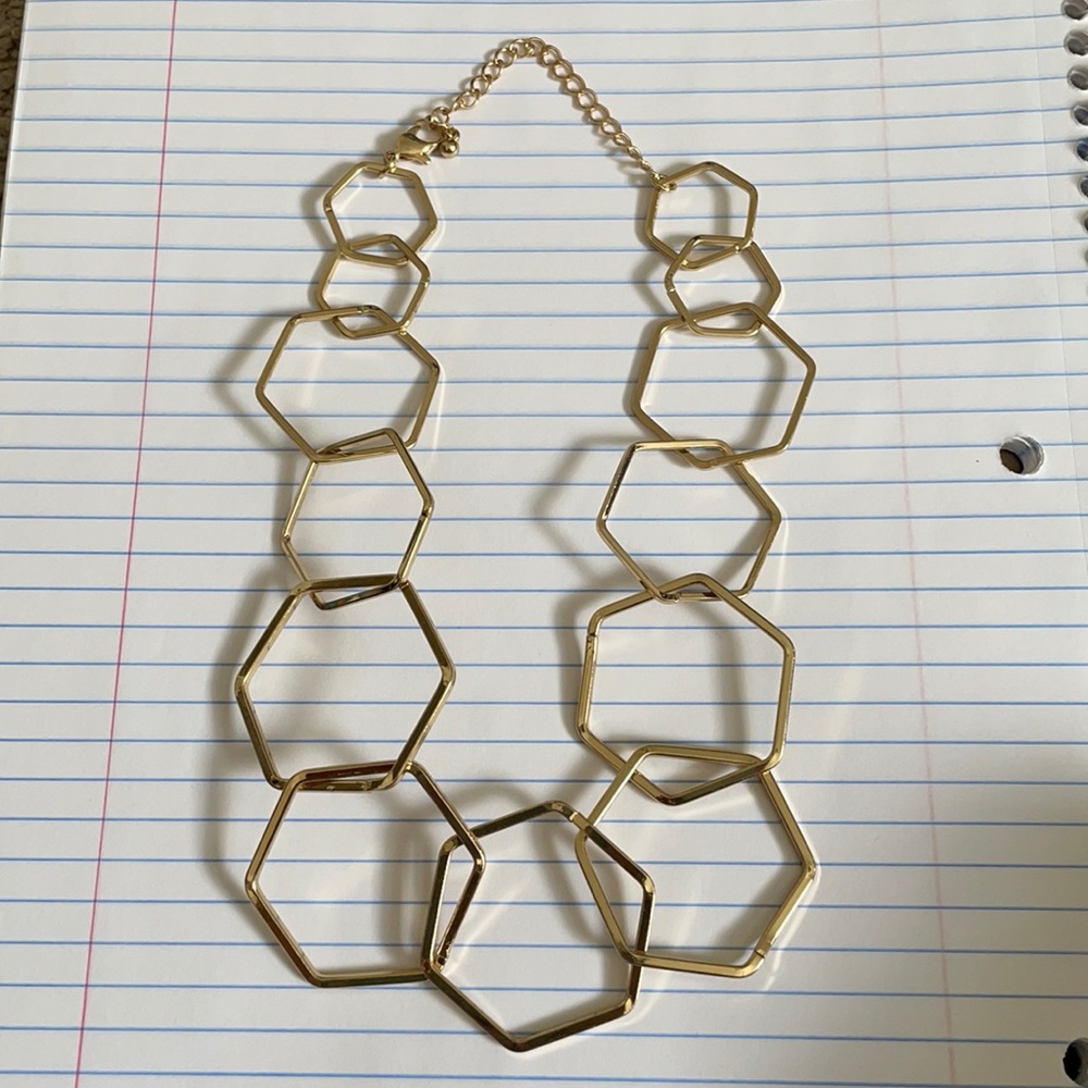 Pentagon shaped necklace